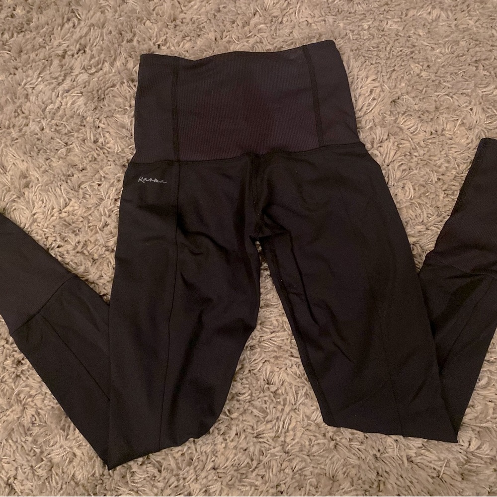 Black Karma, high waisted jogger/legging, size small